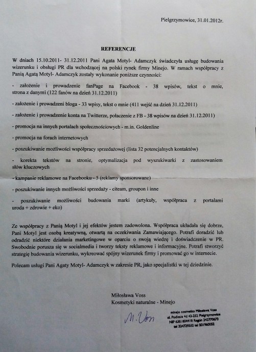 referencje copywriterka.eu